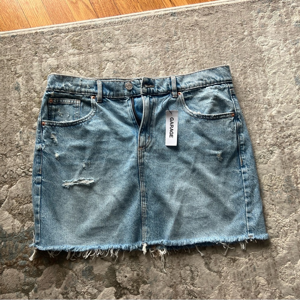 NWT Garage Denim Skirt - L